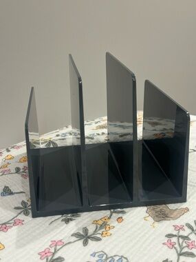 Poppin File Sorter, Dark Gray, Preloved, Desktop Organizer